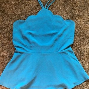 Teal tank top